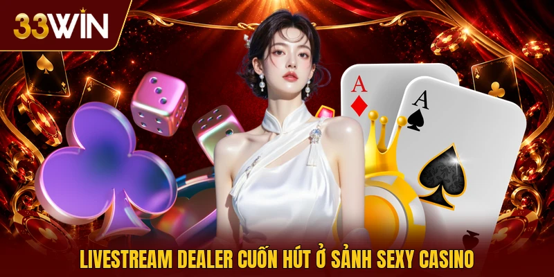 Livestream dealer cuốn hút ở sảnh sexy casino