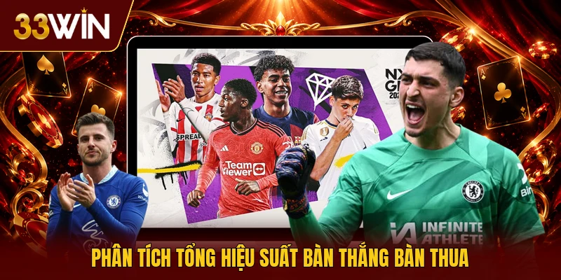 Phân tích tổng hiệu suất bàn thắng bàn thua